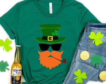 Leprechaunface Shirt,Shamrocks Shirt, Patricks Day Shirt Funny Lucky Shirt,St Patrick's,St Paddys Day,Shamrock,St Patrick's Matching Tee