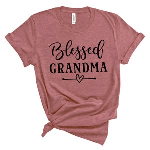 Blessed Grandma Shirt,Personalized Grandma Shirt,Custom Grandma Shirt,Personalized Mom Grandma Shirt,Mom Life Shirt, Christmas Gift Grandma