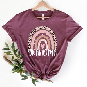 Grandma Rainbow Shirt, Mom Life Shirt, Leopard Grandma Shirt, Blessed Mama Shirt, Leopard Rainbow Shirt, Mothers Day Gift, Happy Mothers