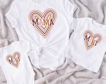 Mothers Day Mama Shirt, Mini Mothers Day Shirt, First Mothers Day Shirt, Rainbow Mama Shirt, Rainbow Mini Shirt, Mama Mini Matching Shirt