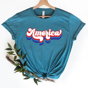 America Retro Shirt, 4th Of July Shirt, America Shirt, America Flag Shirt, Retro 4th Of July Shirt,Gift for Independence Day, 4th Of July