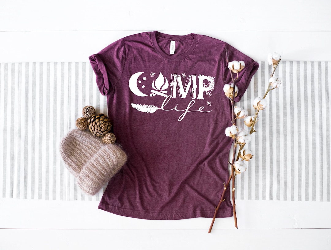 Camp Life Shirt, Summer Collection, Travel T-shirt, Vacation Tee, Summer Vacation Shirts,