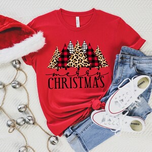 Buffalo Plaid Christmas T-shirt,merry Christmas Shirt,christmas T-shirt ...