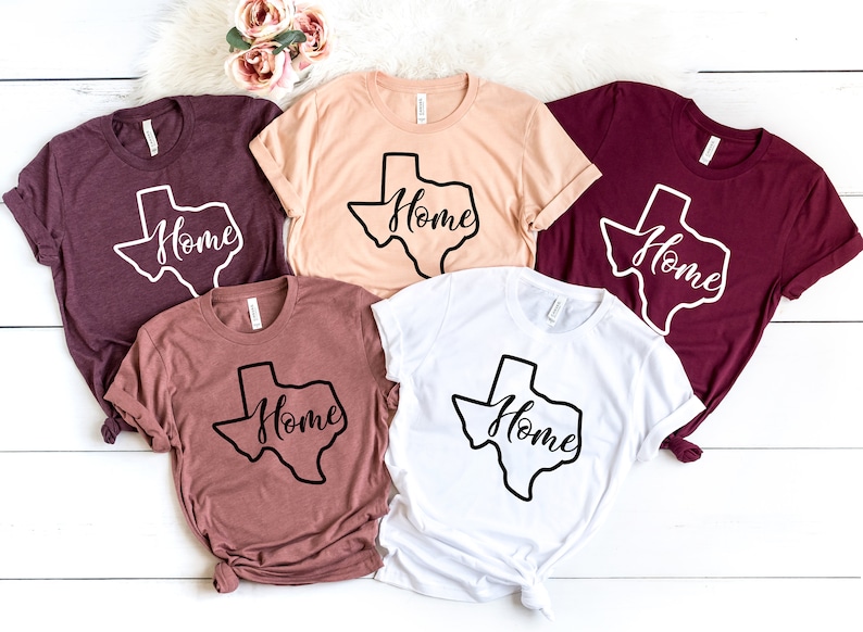 Texas Home Shirt, Texas Tee, Texas Shirt, Texas T-shirt, Texas Tshirt, State Shirt, Tshirts for Men, Tshirts for Women image 1