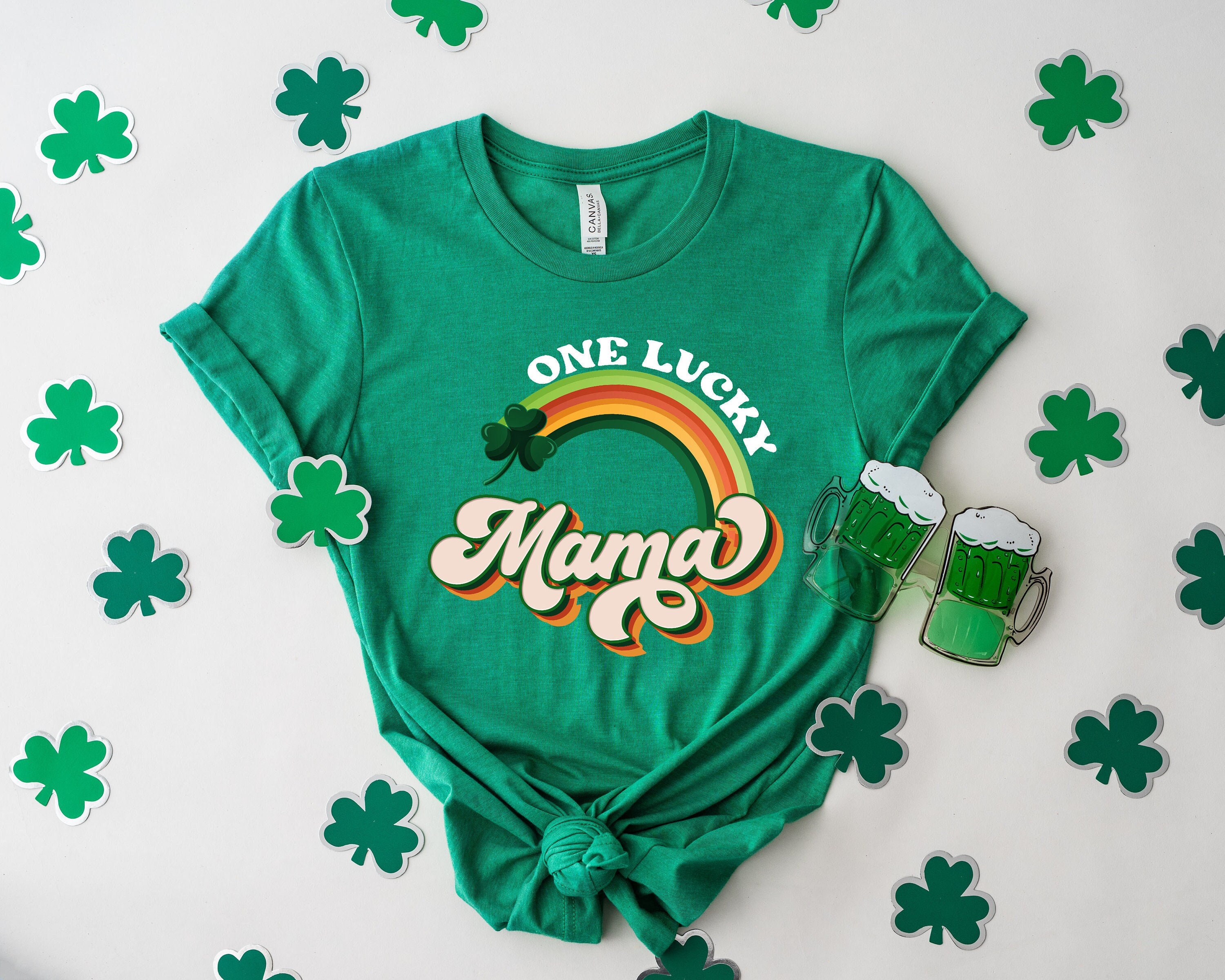 One Lucky Mama Shirt, Women's St Patty's Shirt, St Patrick's Day Shirt, St Patty's Mom Shirt, Mother's Day Gift, Gift For Mom, Gift For Wife