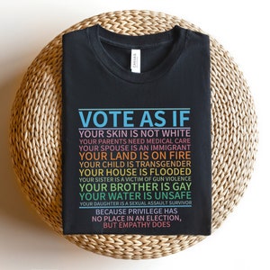 投票するTシャツ、人権シャツ、抗議アパレル、LGBT権利ギフト、女性権利シャツ、投票ギフト、プロチョイスシャツ、ロー対ウェイドシャツ 画像 2