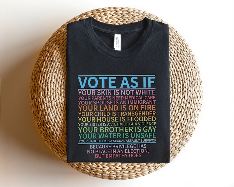 投票するTシャツ、人権シャツ、抗議アパレル、LGBT権利ギフト、女性権利シャツ、投票ギフト、プロチョイスシャツ、ロー対ウェイドシャツ 画像 2