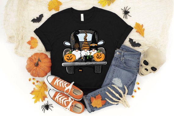 Halloween Truck Shirt, Halloween Gnomes Tshirt, Halloween Party,Halloween T-shirt,Hocus Pocus Shirt,Halloween Spooky Shirt,Halloween Outfits