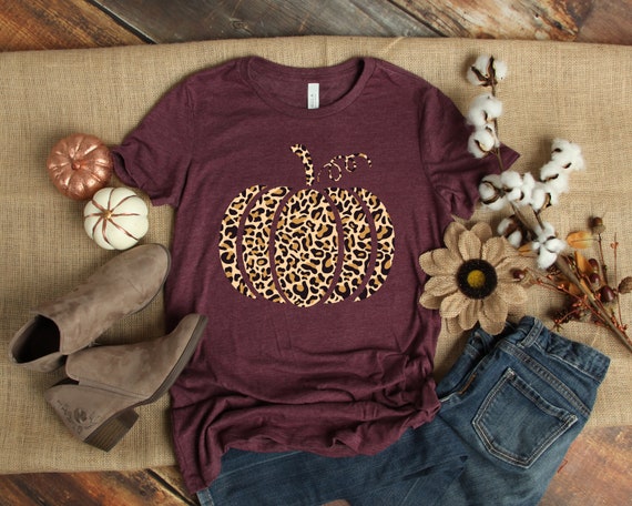 Leopard Pumpkin Shirt Cheetah Pumpkin 