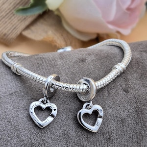 Set Sister charm Gifts for sister Charm for best friends Silver charm Sister birthday gift Sister bracelet charm Fits any bracelet necklace