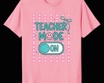 Teacher mode on png, Back to school png, Teacher mug png, Funny teacher png, Teacher life png, Cricut pngfiles, Silhouette file