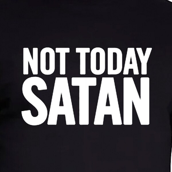 Not Today Satan T-shirt Unisex Gildan Softstyle Tshirt Duff McKagan Band Music Rock Logo Graphic Novelty Tee