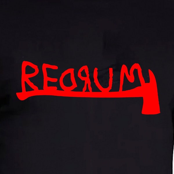 Redrum Unisex T-shirt The Shining Tshirt Horror Mystery Movie Film Mystery Drama Novelty Graphic Gift Tee