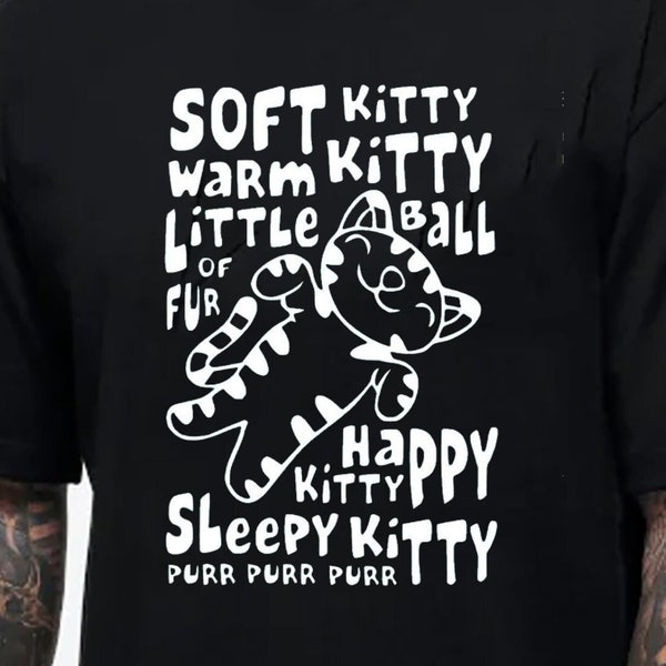 Soft Kitty Warm Kitty Little Ball Of Fur Unisex T-shirt The Big Bang Theory Tshirt American Comedy TV Series Novelty Fun Gift Tee