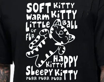 Soft Kitty Warm Kitty Little Ball Of Fur Unisex T-shirt The Big Bang Theory Tshirt American Comedy TV Series Novelty Fun Gift Tee