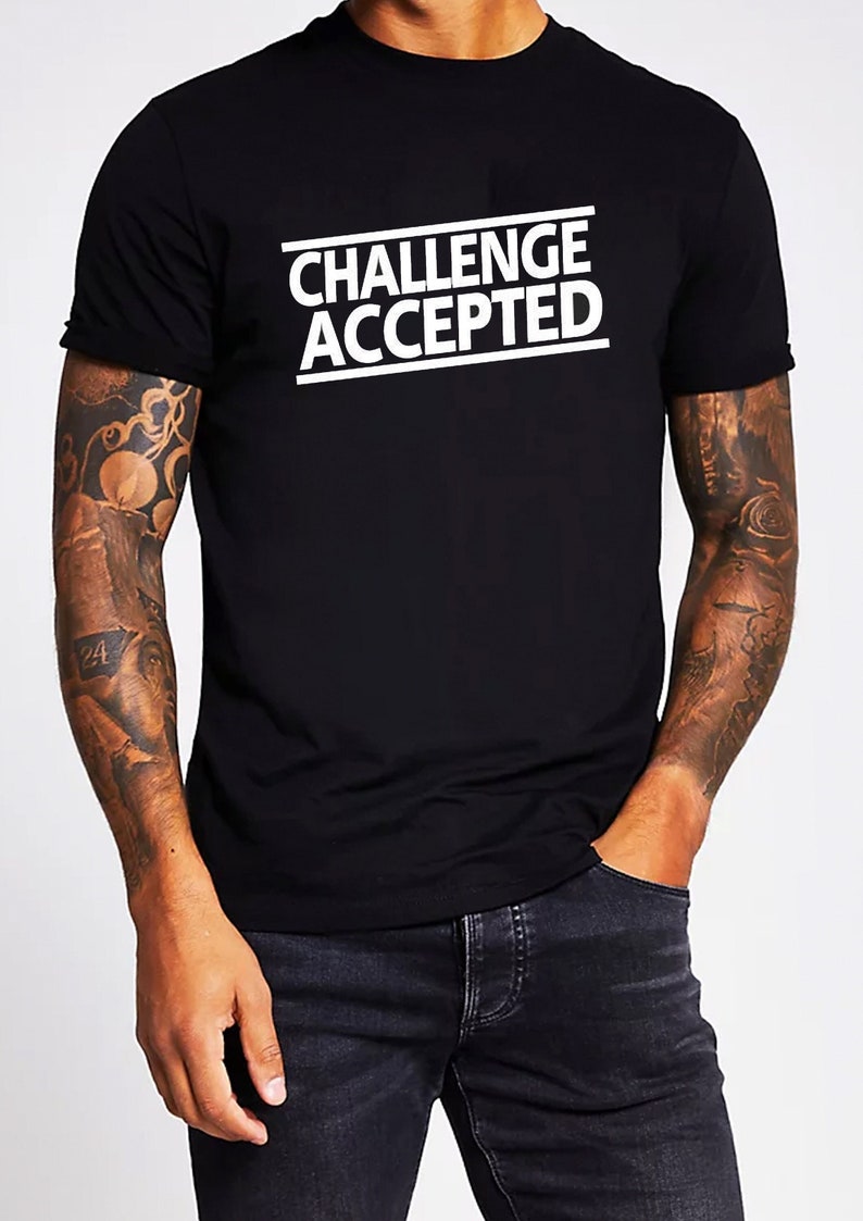 Challenge Accepted Unisex T-shirt How I Met Your Mother Tshirt Barney Stinson American Comedy TV Series Novelty Fun Gift Tee image 1