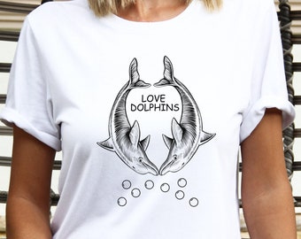 Dolphin Lover! I Swam with the Dolphins T Shirt,Dolphins Watching Trip,Family Vacation Shirts,Swimming with the Dolphins,Unisex Cotton Tee