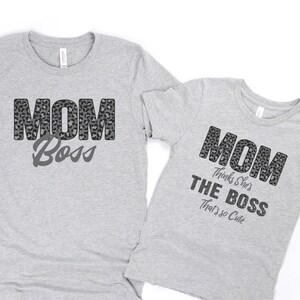 Great Shirt for All moms.  Baby Shower Gift, new mom gift, mother daughter matching tops,Mom and son shirt!  Trending Leopard Print!