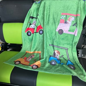 Personaliseer uw eigen plaid met een foto van uw huisdier! Voeg speelse charme toe aan uw golfkaravonturen op koele avonden! 30" bij 40" gooien!