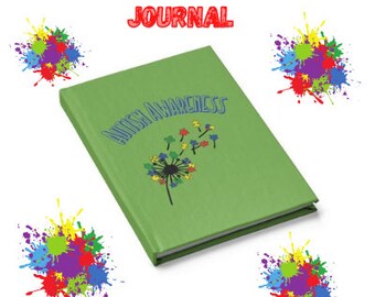 Autism Awareness Book, Autism Journal, Autism Puzzle, Teacher Note book, Special Education, Autism Gift, Be Kind, Journal - Blank