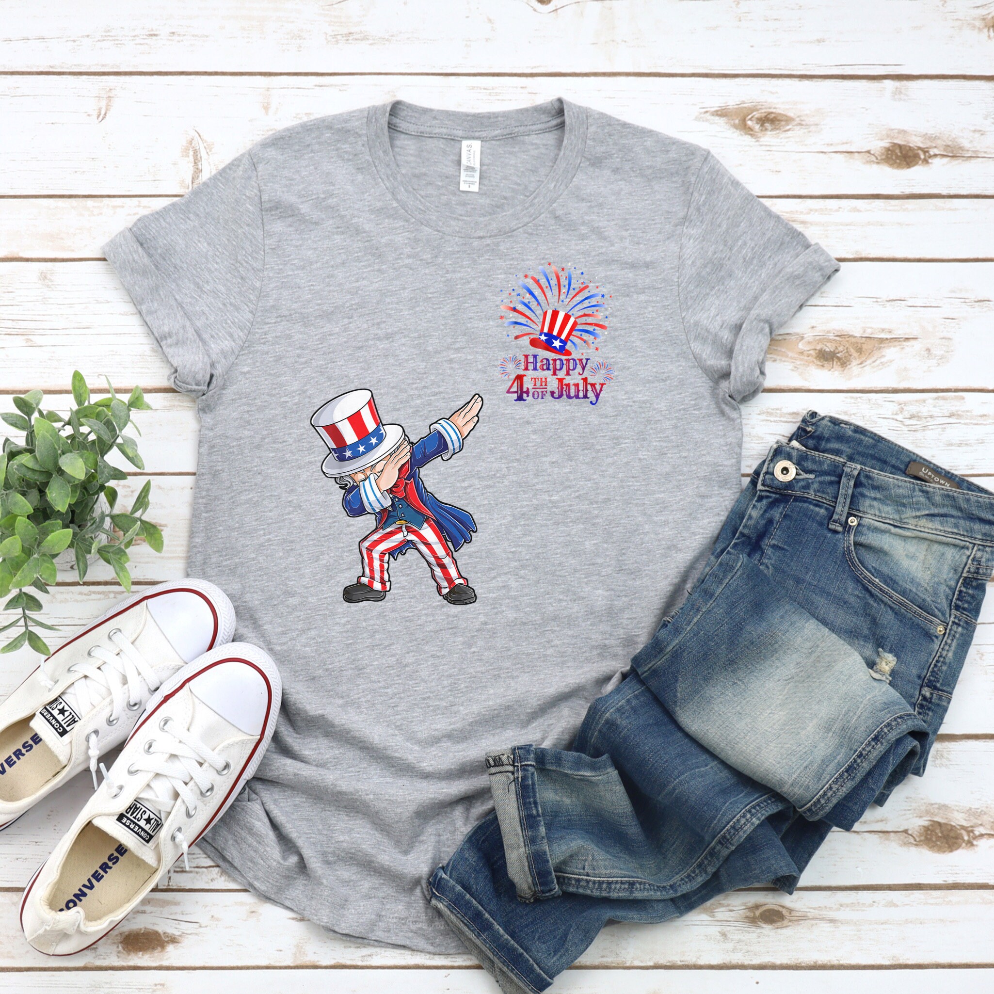 4th of July TShirt Fourth of July Shirt American Flag Tee Etsy