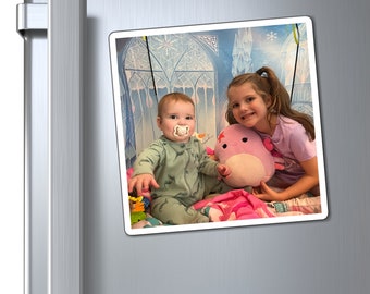 Custom Magnetic Photos: Unique Picture Magnets for Filing Cabinets,Refrigerators, any Magnetic Surface! Makes for a Great Gift!