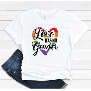 Love Has No Gender - Gay, Bi-sexual, Pansexual, Lesbian, Transgender, Diversity and Unity - USA - Unisex Jersey Short Sleeve Tee