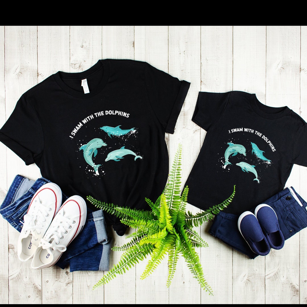 Dolphin Lover I Swam With the Dolphins T Shirt,dolphins Watching Trip