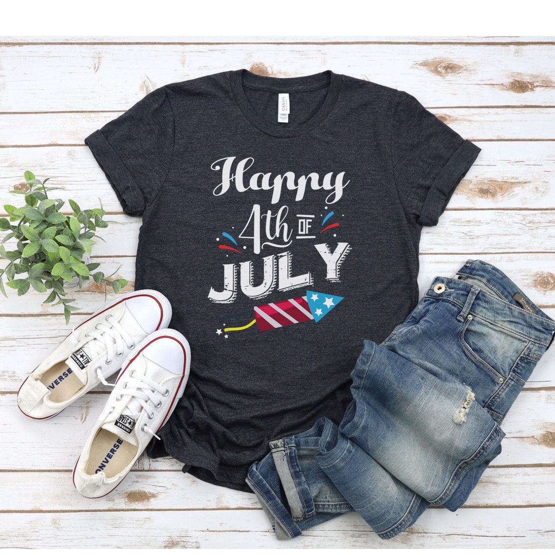 4th of July TShirt Fourth of July Shirt American Flag Tee Etsy