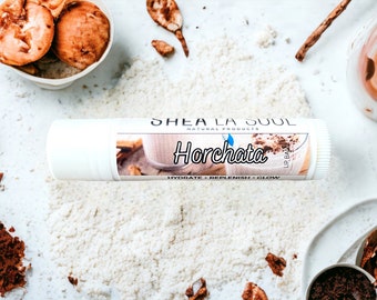 Horchata Moisturizing Lip Balm, Organic Hydrating Lip Balm, Vitamin E, SPF, Vegan Shea Butter Lip Balm, SheaLaSoul