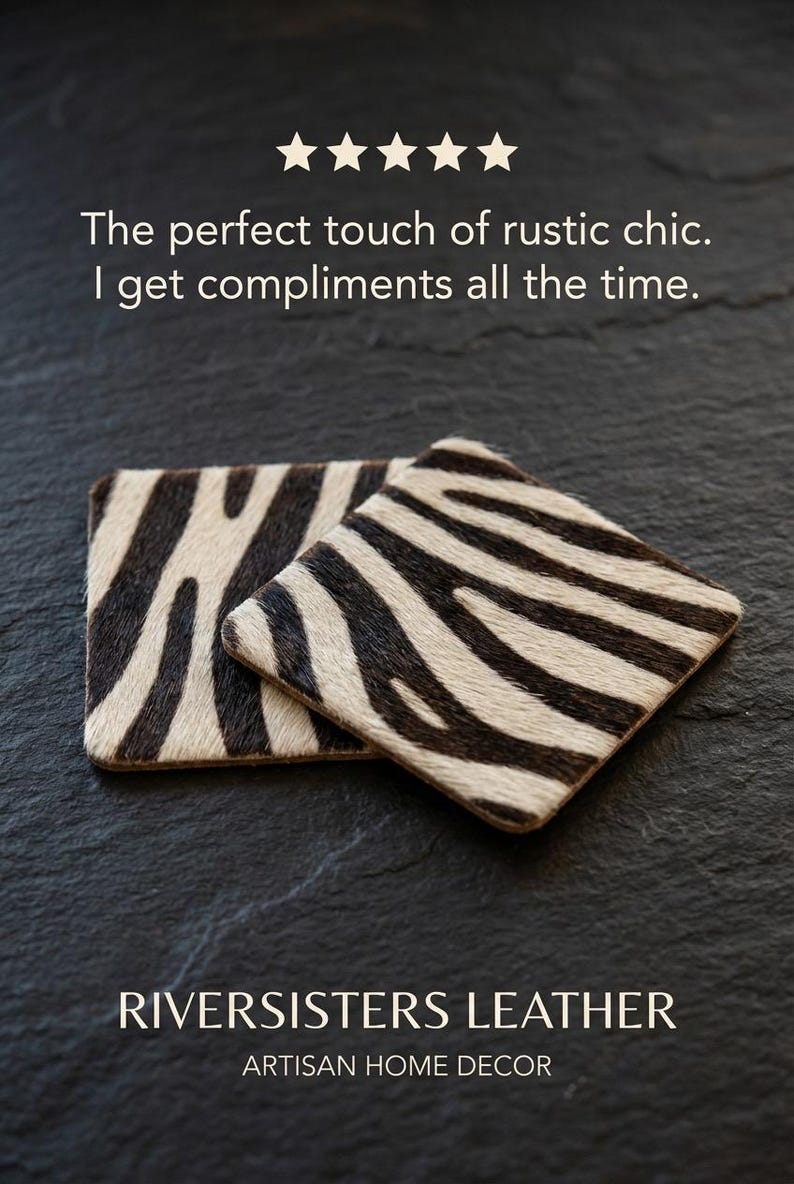 Riversistersleather Drink Coasters - Thumbnail 4