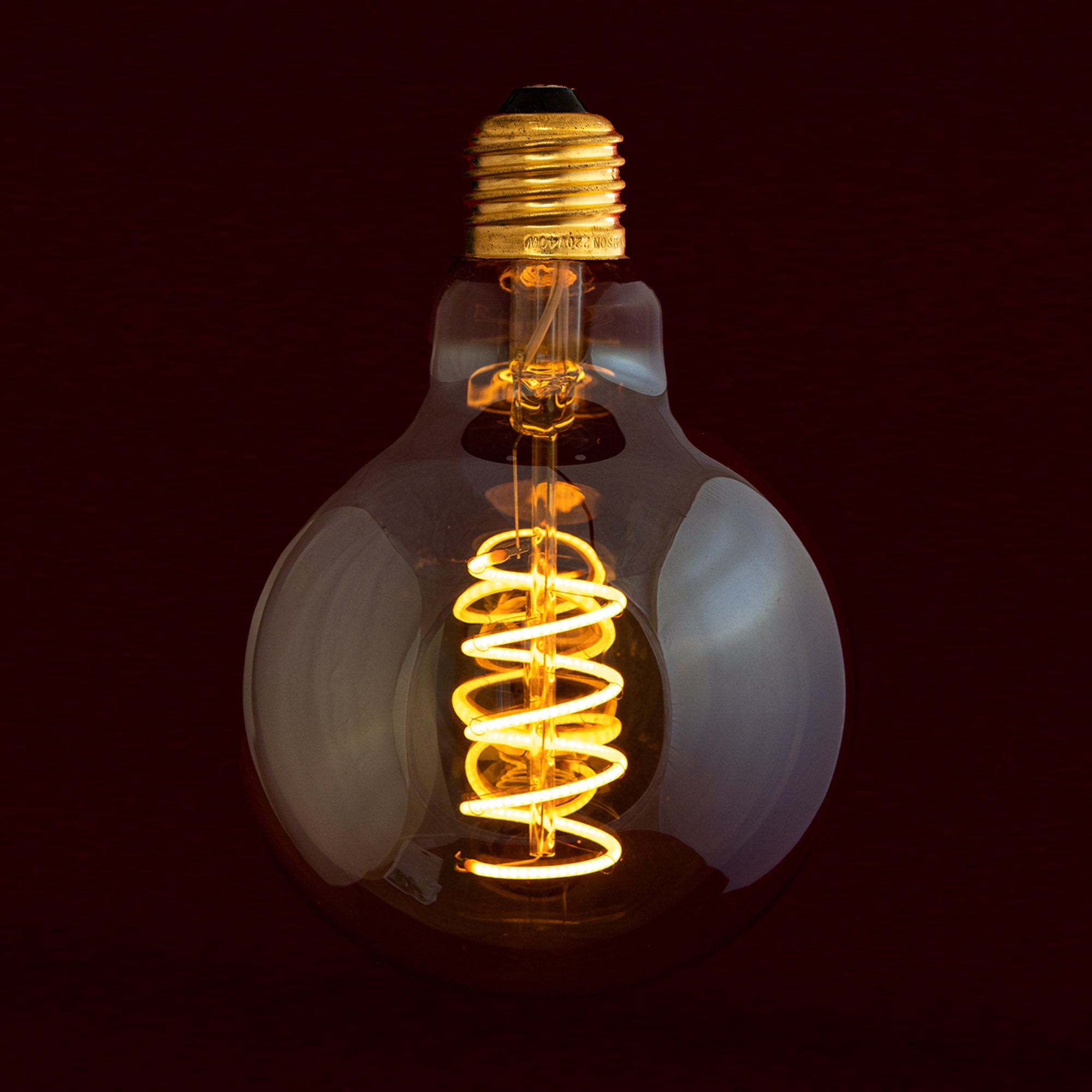 LED-Glühbirne FILAMENT G125 E27/4W/230V 1800K Art Edition