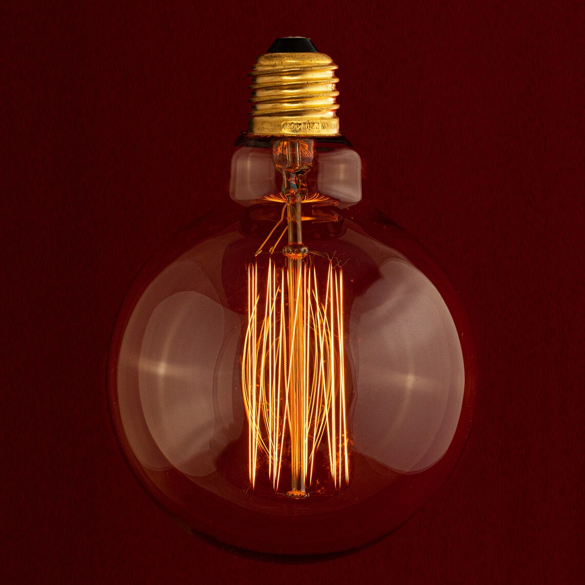 Edison Globe Filament Light Bulb Extra Large E27 ES Screw Etsy
