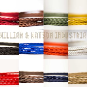 High Quality Knitted Flex Fabric Lighting Cables 3 Core for Lamp Fixtures (Choose amongst various colours) Twisted and Braided Style