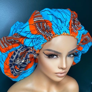 Bonnets d’impression africains en soie