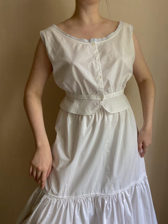 antique blouse white Victorian blouse antique camisole vintage nightgown lace Victorian camisole Edwardian nightgown