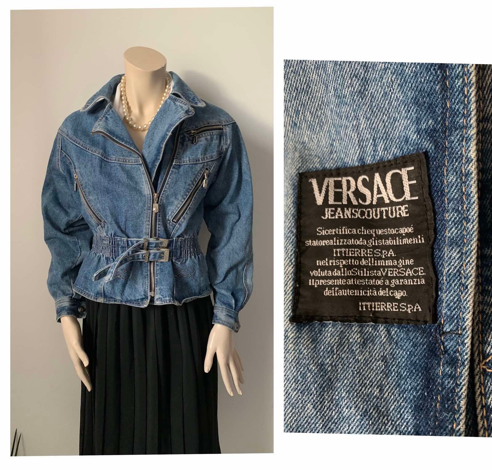 VERSACE Jacket Denim/vintage Gianni Versace - Etsy
