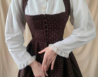 abito Dirndl abito vittoriano floreale corsetto cottage core