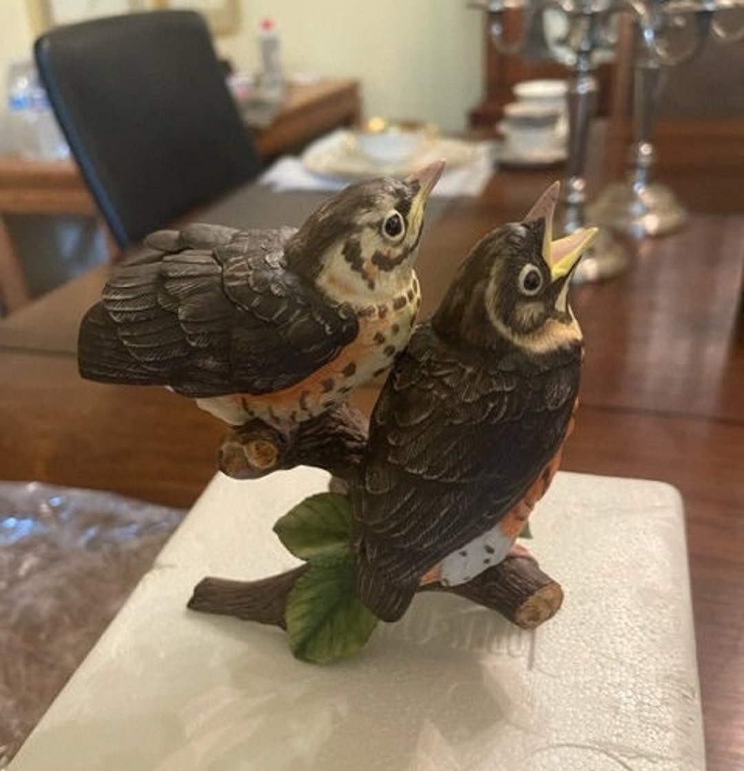 Lenox baby Robins Fine Porcelain Figurine Vintage 1991 New Etsy