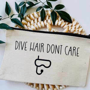 Dive Hair Don&#39;t Care Small Canvas Bag