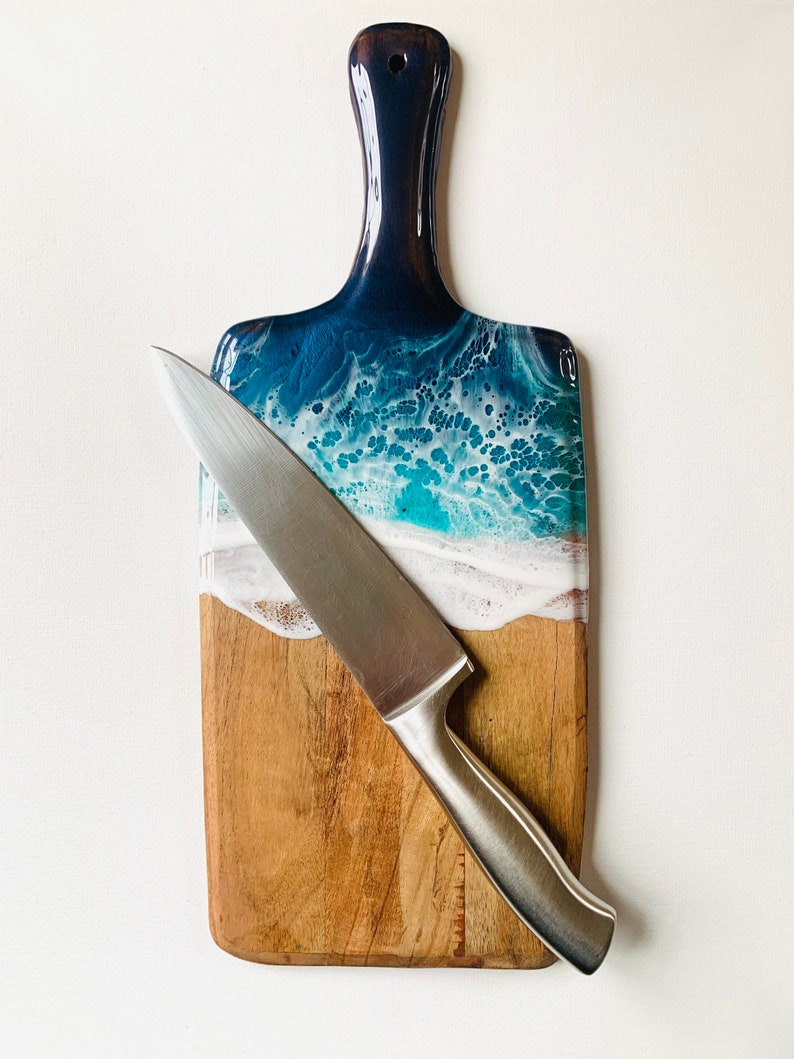 Ocean Cutting Board Beach Decor Charcuterie Board House Etsy