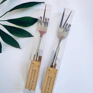 Forks With An Attitude Martini Pickle/Olive Fork Funny Gifts Barware Kitchen Unique Serving Beach Hostess Gift White Elephant