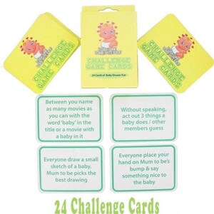 Carte da gioco Baby Shower Challenge