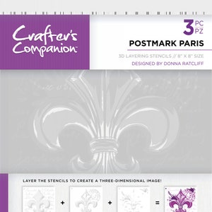 Plantillas de capas 3D Crafters Companion - Matasellos de París