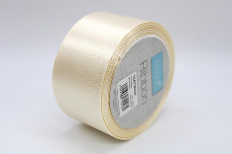 Ivory White Ribbon Satin Ribbon: 10 Metre Roll - Ivory or White - Etsy