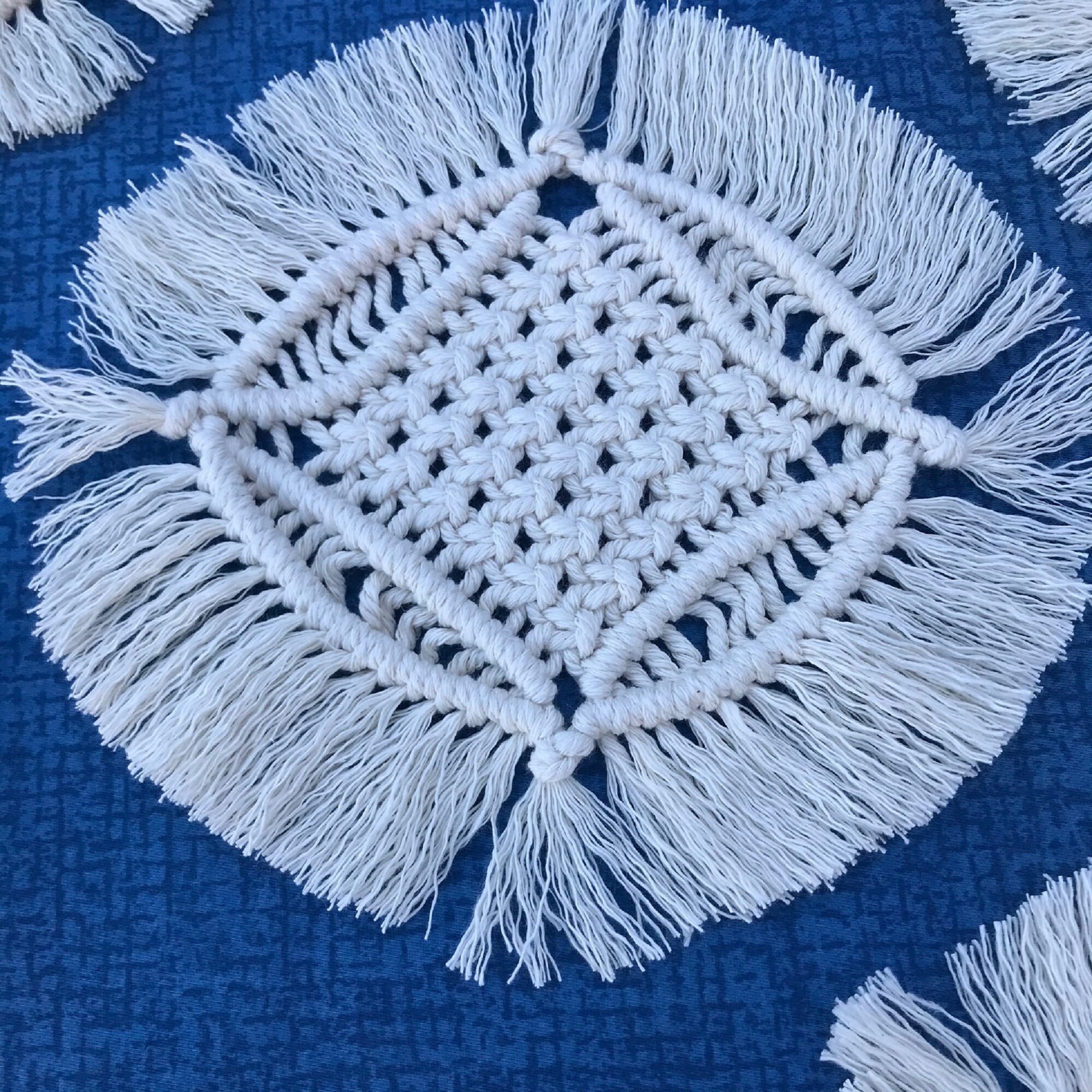 A set of 5 table coasters Festive. Etsy