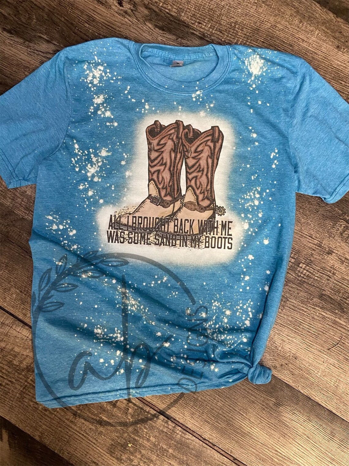 Sand in my boots Bleached Shirt Morgan Wallen Shirt New | Etsy