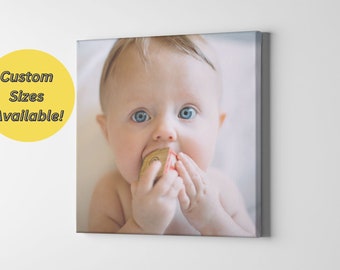 Fathers Day Canvas, Canvas Print, Custom Canvas Pictures, Baby Pictures, Baby Canvas, Photo to Canvas, Family Photos