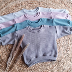 Knitted sweater oversize, different colors, for girls and boys, autumn and winter image 1
