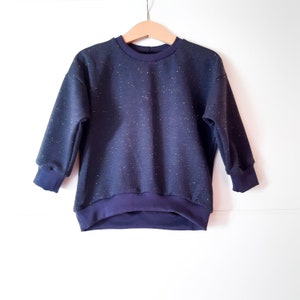 Pullover oversize, Sweater bunte Sprenkel unisex für Jungs und Mädchen Bild 1